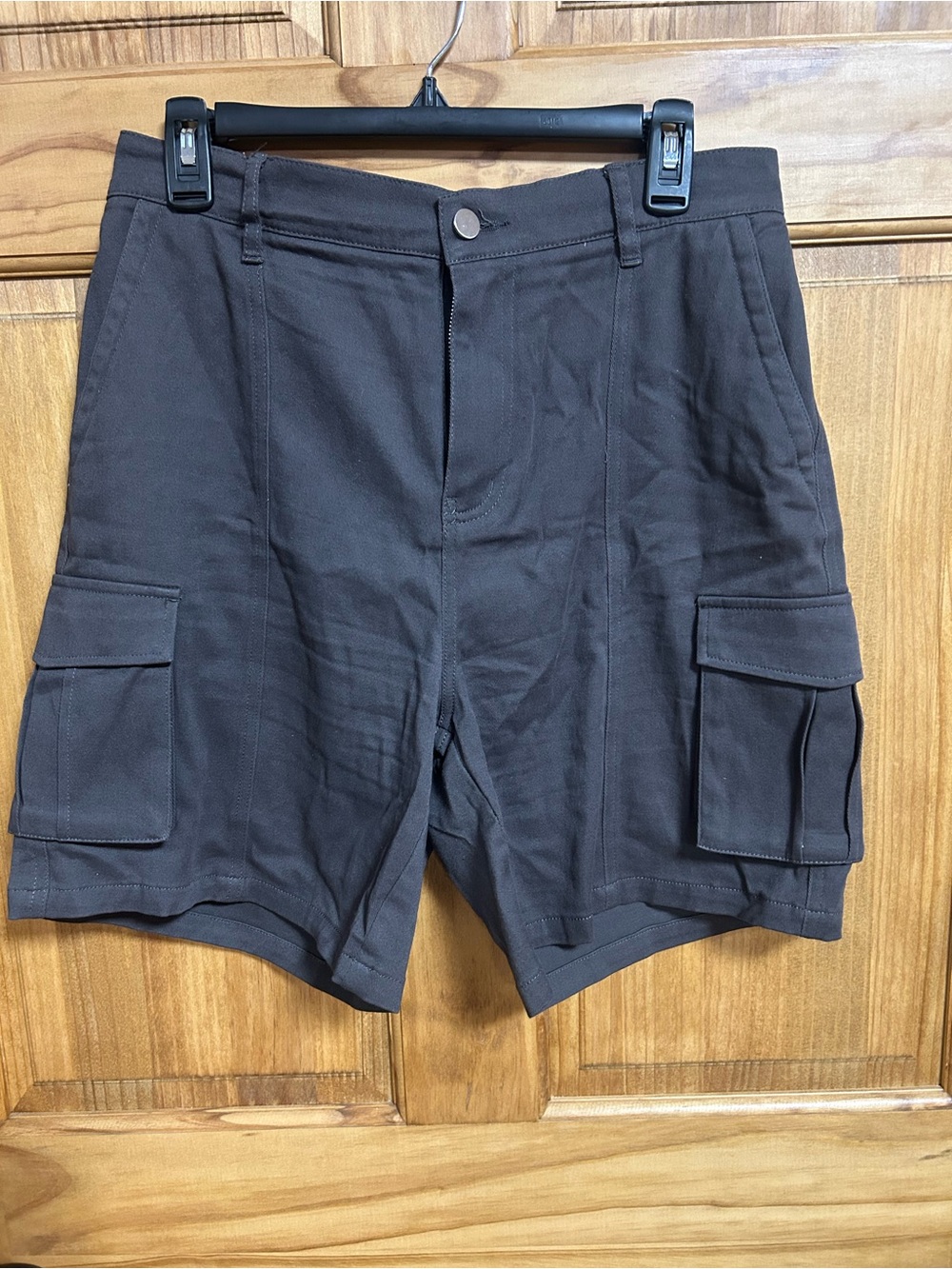 Women's Cargo Bermuda Shorts - Charcoal Gray